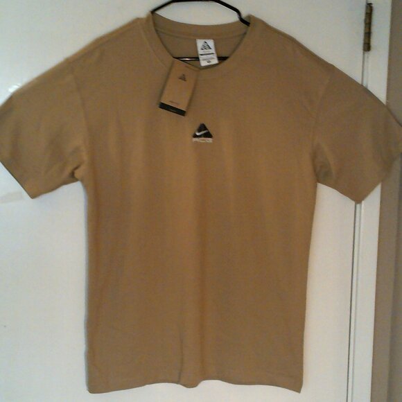 NEW NIKE Dri-FIT ACG "Lungs LS Tee" MEN'S KHAKI BLACK T-SHIRT SMALL DQ1815-297 - Picture 6 of 6